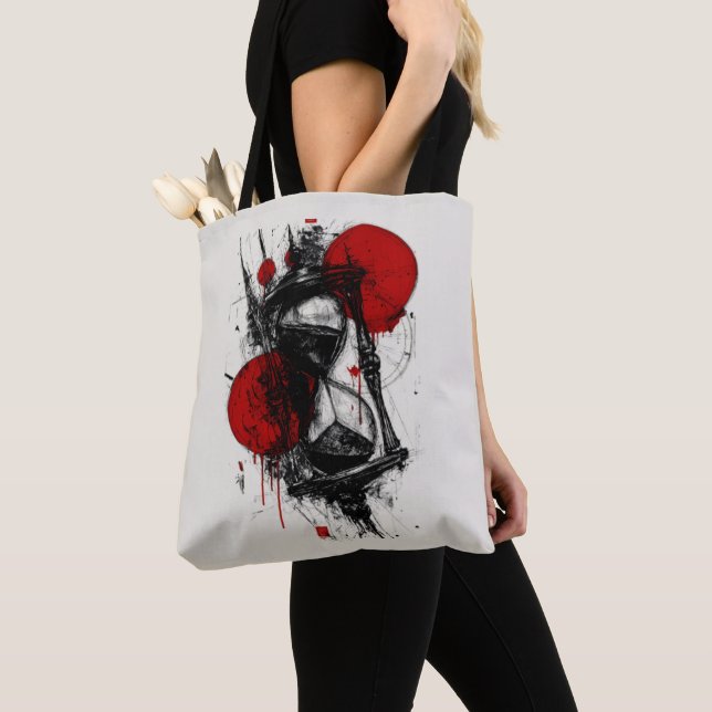 Trash Polka Sketch Tote Bag (Close Up)