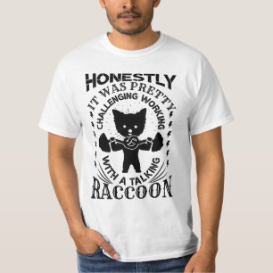 Trash Raccoon - Eat Garbage - Funny Workout T-Shirt