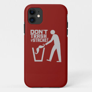 Trash Stache custom colour iPhone case