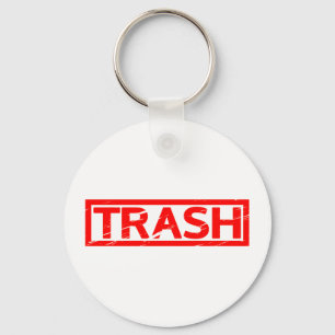 Trash Stamp Key Ring