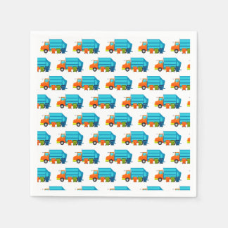 Trash Truck and Garbage Can Kids Party Napkin
