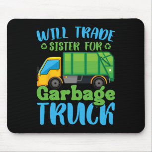 Trash Trucks Earth Day Recycle Toddler Garge Truck Mouse Pad