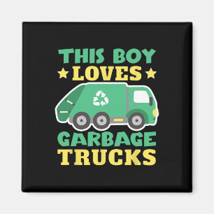 Trash Trucks Toddler Garge Truck Kids Magnet