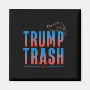 Trash Trump 2025 Grunge Garbyge For Trump Funny Te Magnet
