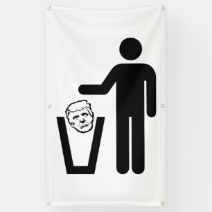 trash trump banner