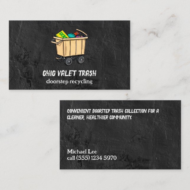 Trash Valet Business Card (Front/Back)