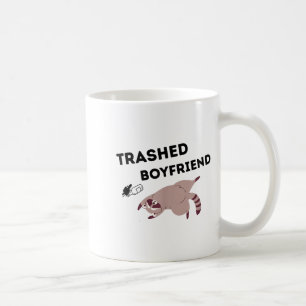 Trashed Boyfriend, Funny Trashed Panda Couples Pre Coffee Mug
