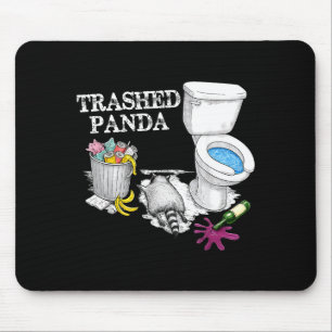 Trashed Panda Drunk Racoon Party Animal Meme Funny Mouse Pad
