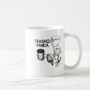 Trashed Panda Funny Drunk Racoon Coffee Mug