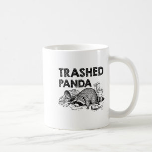 Trashed Panda Funny Drunk Racoon Gets Drunk Meme F Coffee Mug