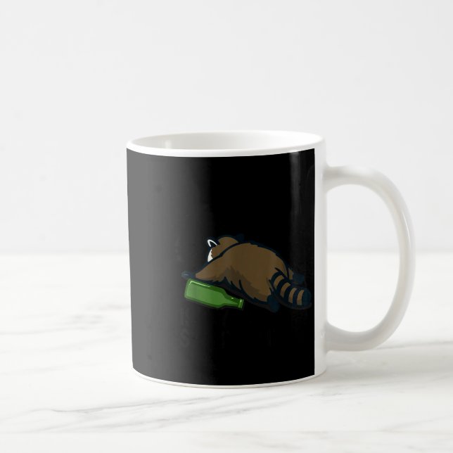 Trashed Panda Is My Srit Animal Funny Trash Racoon Coffee Mug (Right)