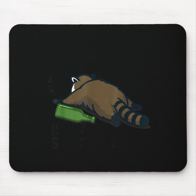 Trashed Panda Is My Srit Animal Funny Trash Racoon Mouse Pad (Front)
