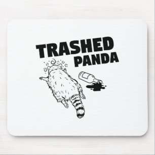 Trashed Panda Mouse Pad