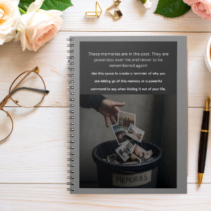 Trashing Painful Memories Notebook