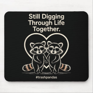 Trashpandas Couples Matching Valentines Day Annive Mouse Pad