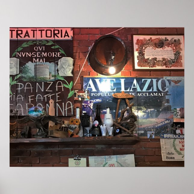 Trattoria - Authentic Italian Charm Poster (Front)