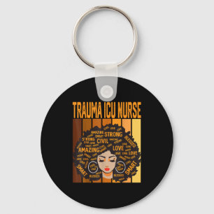 Trauma Icu Nurse Powerful Black History Month Blac Key Ring