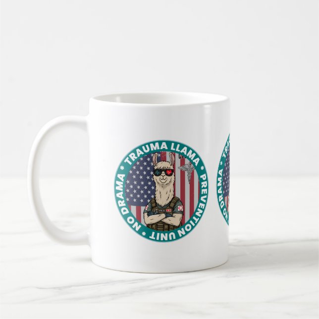 Trauma Llama EMS Medical Mug – Paramedic Nurses (Left)