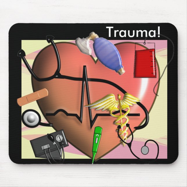Trauma Nurse Art Gifts Mouse Pad (Front)