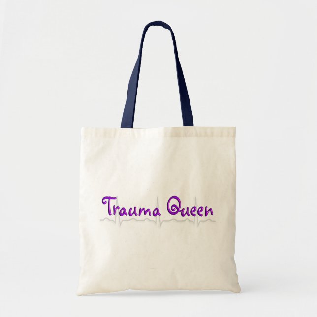 Trauma Nurse "Trauma Queen' T-Shirts and Gifts Tote Bag (Front)