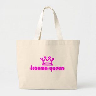 Trauma Queen Large Tote Bag