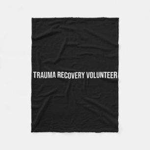 Trauma Recovery Volunteer Mental Health Fleece Blanket