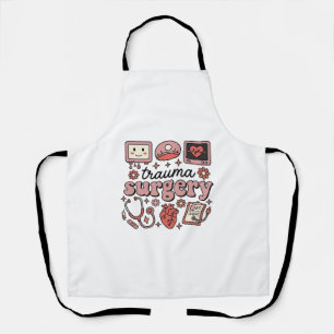 Trauma Surgery Vintage Medical Vector Shirt Design Apron