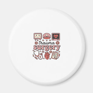 Trauma Surgery Vintage Medical Vector Shirt Design Magnet