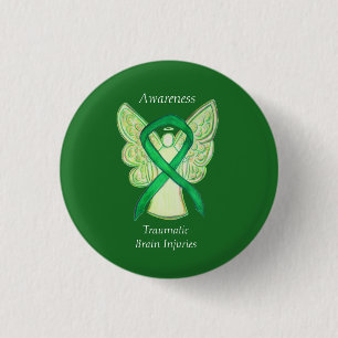 Traumatic Brain Injuries (TBI) Angel Awareness Pin