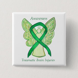 Traumatic Brain Injuries (TBI) Angel Awareness Pin