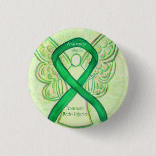 Traumatic Brain Injuries (TBI) Angel Awareness Pin