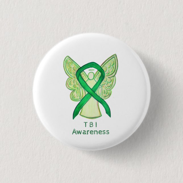 Traumatic Brain Injuries (TBI) Angel Awareness Pin (Front)