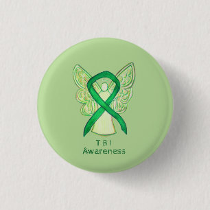 Traumatic Brain Injuries (TBI) Angel Awareness Pin
