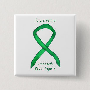 Traumatic Brain Injuries- TBI Awareness Ribbon Pin