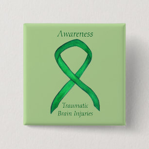 Traumatic Brain Injuries- TBI Awareness Ribbon Pin