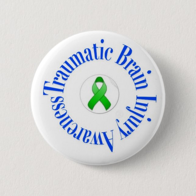 Traumatic Brain Injury Awareness Button (Front)