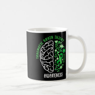Traumatic Brain Injury Awareness Flowers TBI Coffee Mug