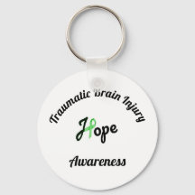 Traumatic Brain Injury Awareness Key Chain