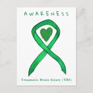 Traumatic Brain Injury Awareness Ribbon TBI Card