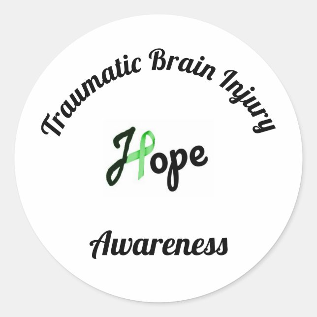 Traumatic Brain Injury Awareness Sticker (Front)