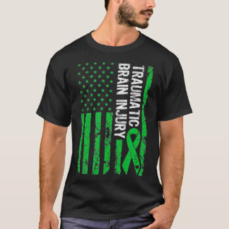 Traumatic Brain Injury TBI Green Ribbon Brain Surg T-Shirt