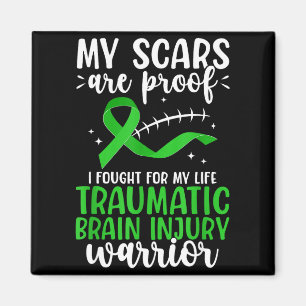 Traumatic brain injury warrior tbi awareness month magnet