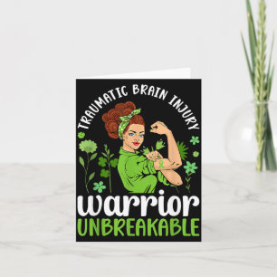 Traumatic Brain Injury Warrior Unbreakable TBI Card