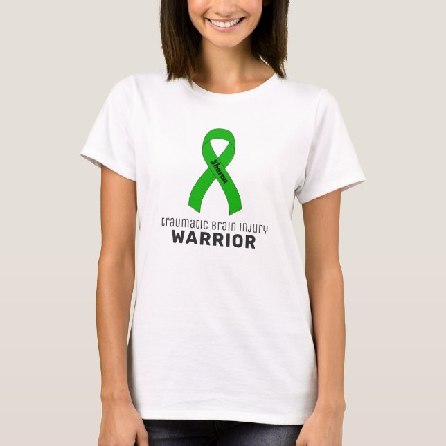 Traumatic Brain Injury Warrior White Women's T-Shirt (Front)