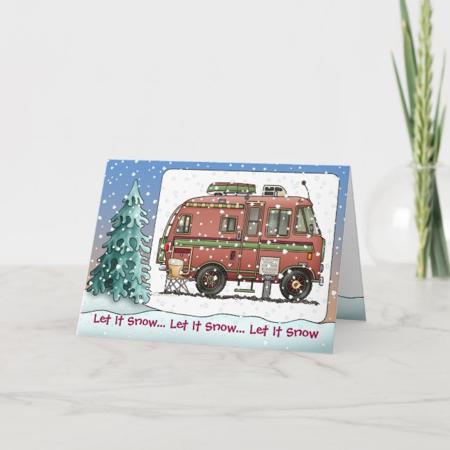 Travco RV Camper Holiday Cards (Front)