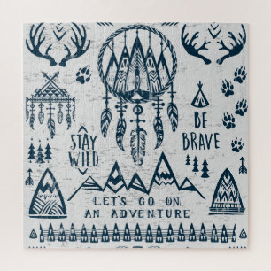 Travel adventure vintage set. jigsaw puzzle