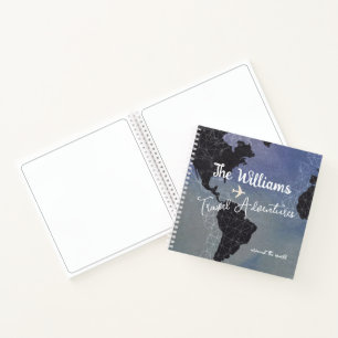 Travel Adventures Around the World Notebook
