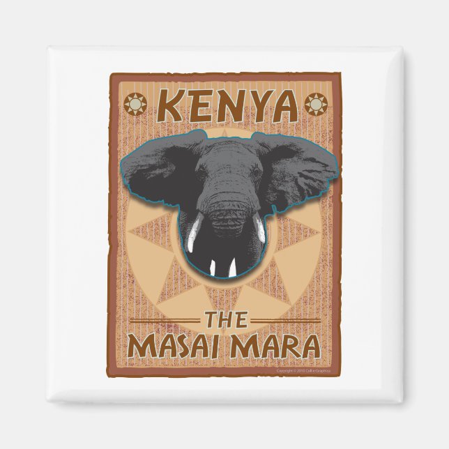 TRAVEL-Africa-Kenya Magnet (Front)