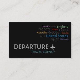 Travel Agency, Agent, Vacation Business Card