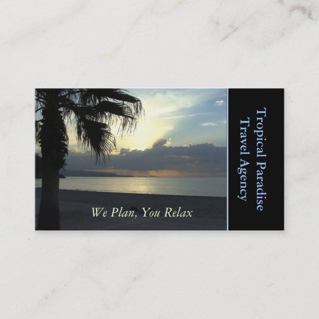 Travel Agency Business Card (Front)